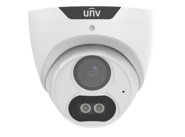 Uniview UAC-T125-AF28M-W – Caméra turret 5 MP, lumière blanche 40 m, audio 2