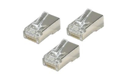 Fiche RJ45 Cat6 Métal Open – Connecteur blindé 8P8C, haute performance
