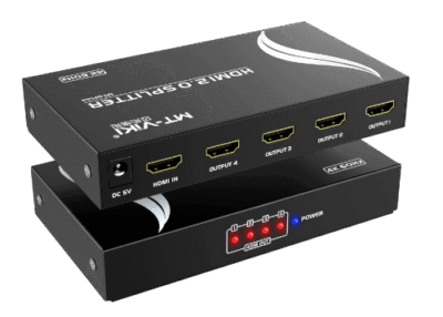 Répartiteur HDMI 1x4 4K 60Hz 1 entrée 4 sorties, Support HDR, HDCP 2.2, Audio 7.1