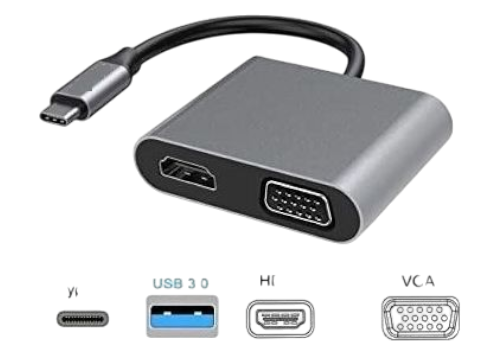 Adaptateur Type-C vers HDMI + VGA
